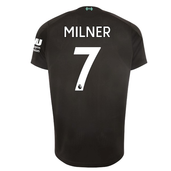 Camiseta Liverpool NO.7 Milner Tercera equipo 2019-20 Negro